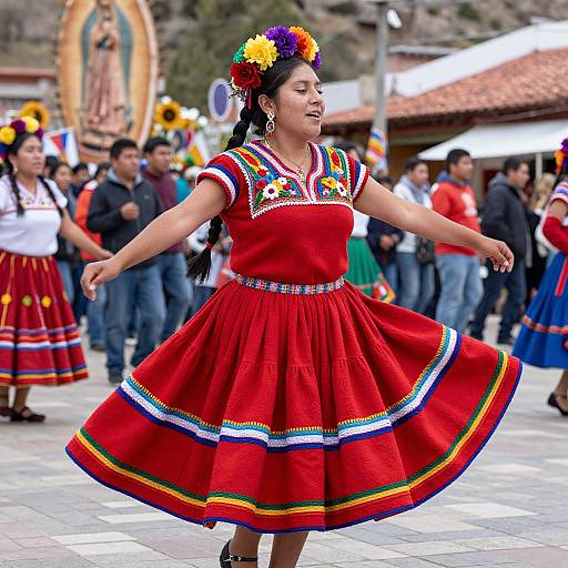 Joyful Dance at Virgin of Guadalupe Festival