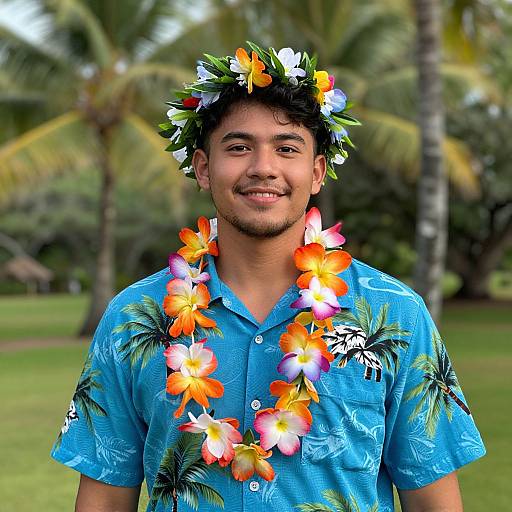 Hawaiian Shirt Male Portrait