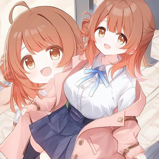 Illustration of Hanami ume, gakuen idolmaster in the style of Yuuhagi (amaretto-no-natsu)