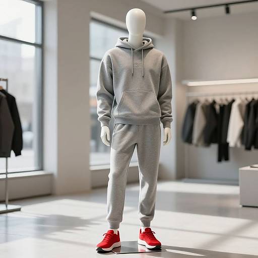 Minimalist Mannequin in Stylish Sweat Suit