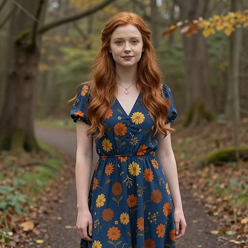 Enchanting Autumn Portrait in Bohemian Style