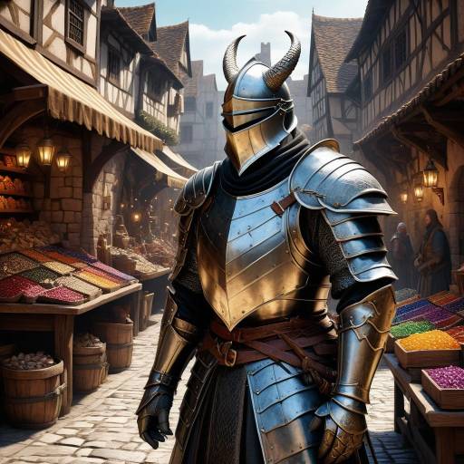 Medieval Marketplace and Jousting Knights Medieval Marketplace and Jousting Knights