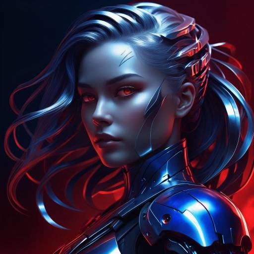 Fierce Cybernetic Warrior Princess Art Fierce Cybernetic Warrior Princess Art