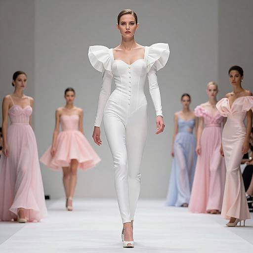 Teleportation Fashion Model Photoshoot