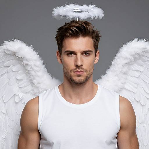 Close-Up Male Angel Costume