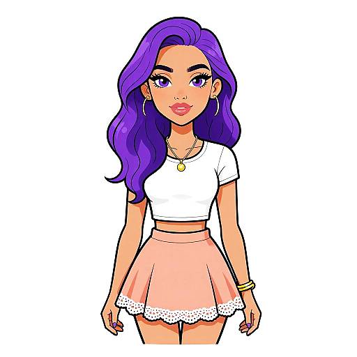 Stylish Woman in Casual Summer Outfit