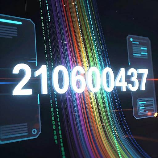 Futuristic Binary Data Visualization