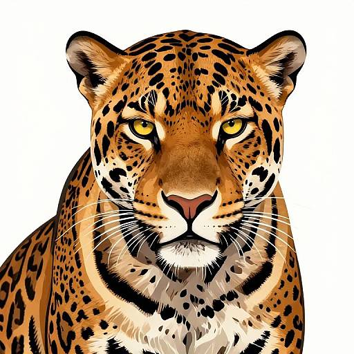 Photorealistic Brazilian Jaguar Portrait