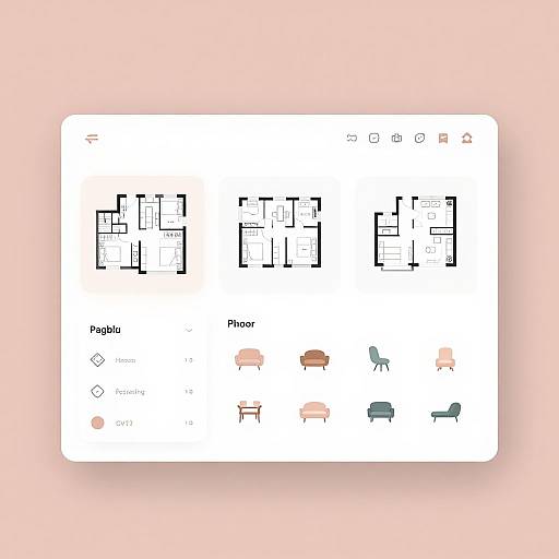 Minimalist Floor Plan Generator Interface