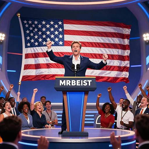 MrBeast Futuristic Presidential Speech