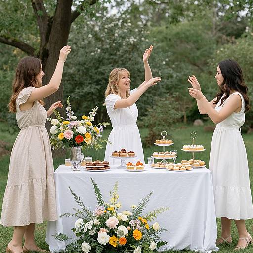 Joyful Celebration Amid Nature's Elegance