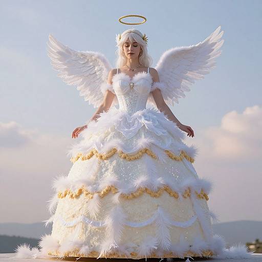 Angel Cake Cosplay Gown Fantasy