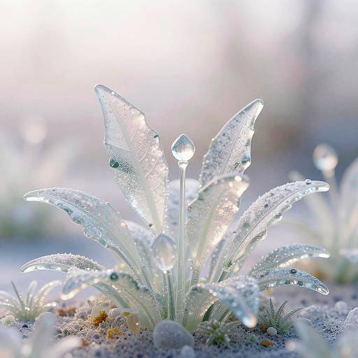 Surreal Glassmorphism Nature Scene