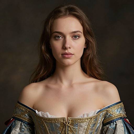 17th Century Glamour Female Portrait