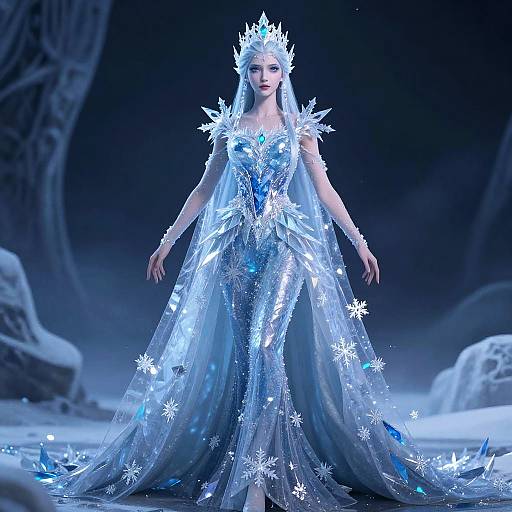 Icy Queen Frost Monarch Portrait