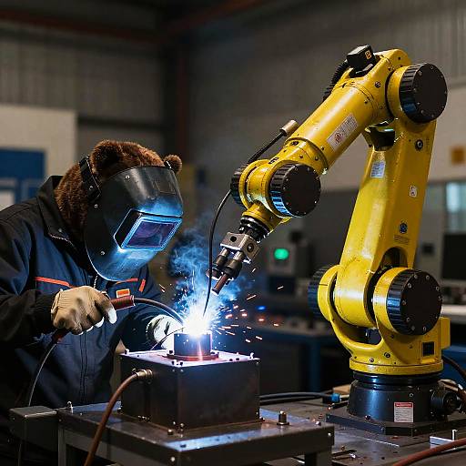 Bear Welding Robot Arm in Industry