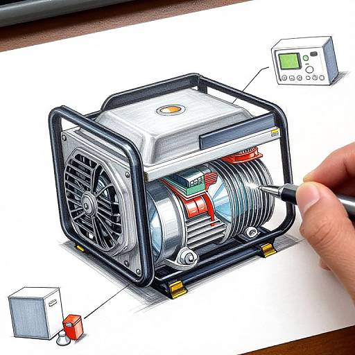 Dynamic Generator Illustration with Annotations