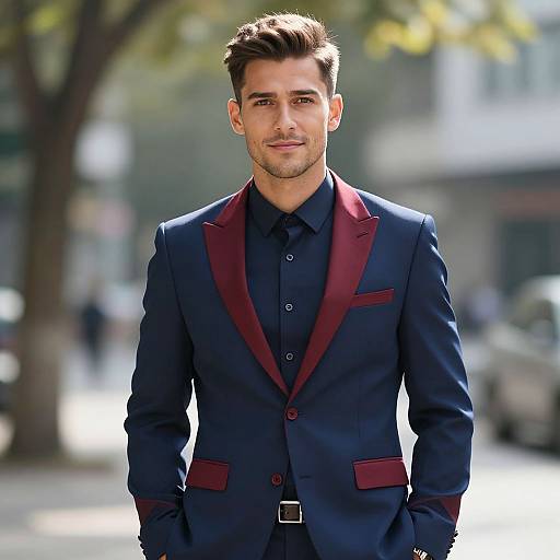 Confident Man in Stylish Suit