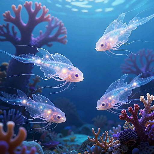 Ethereal Underwater Alien Fauna Concept