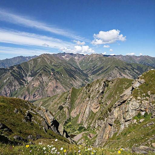 Majestic Endless Mountain Range Scene