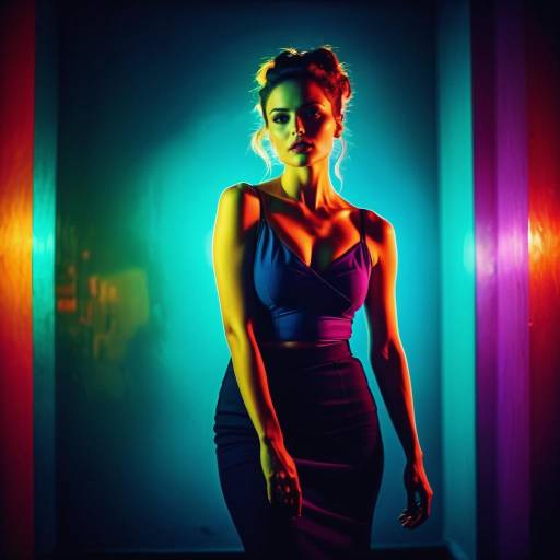 Vibrant Cinematic Portrait of a Woman