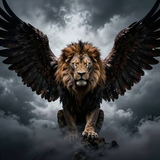 Powerful Lion-Eagle Guardian