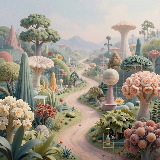 Surreal Cartesian Nature Fusion