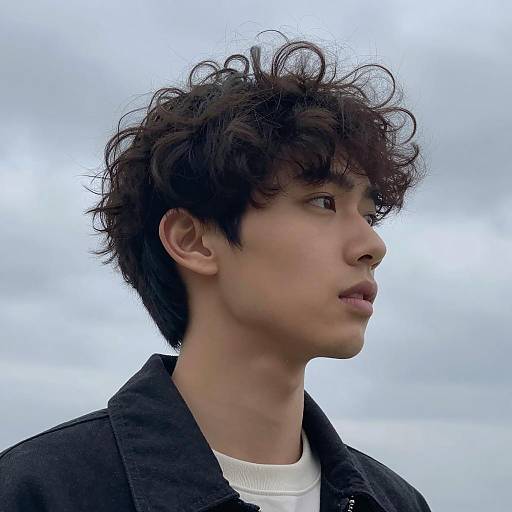 Profile of a Young Man in Neutral Expression