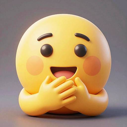 3D Detailed Gratitude Emoji