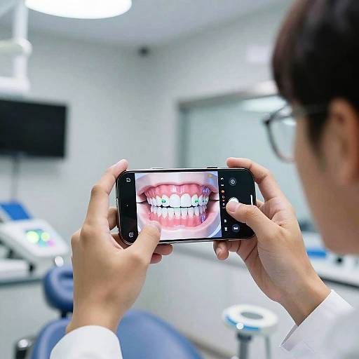AR Braces Filter in Modern Dental Office