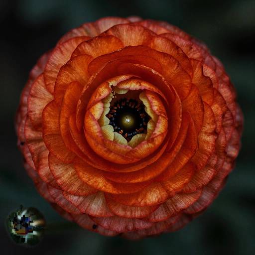 Cinematic Macro Ranunculus in Rich Colors