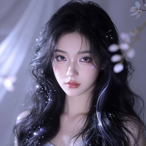 Fantasy Portrait with Luminescent Highlights