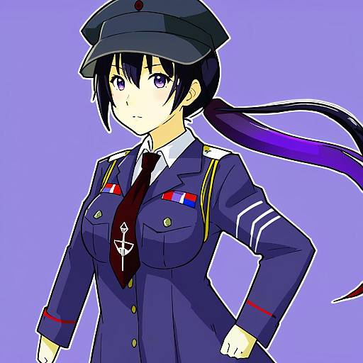 Illustration of Ariake (kancolle), kantai collection in the style of Sunday aki