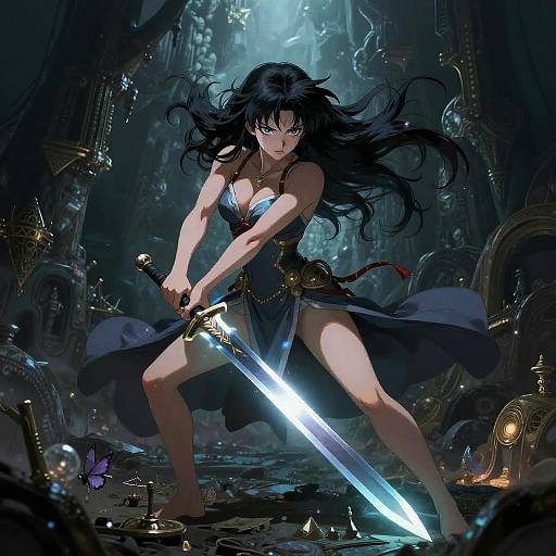 Fierce Warrior Princess in Forgotten Utopia