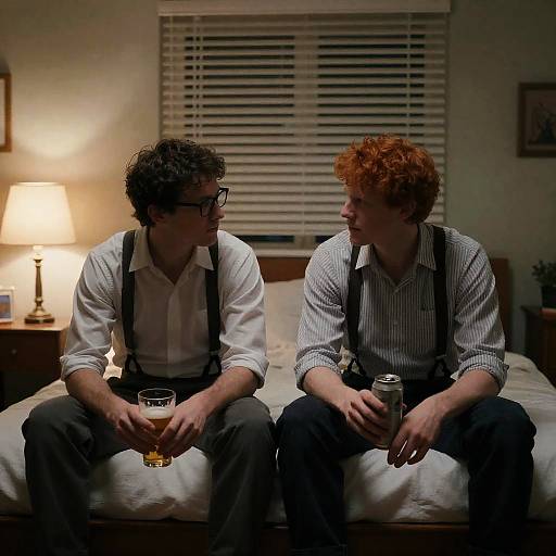 Intimate Moment Between Two Friends