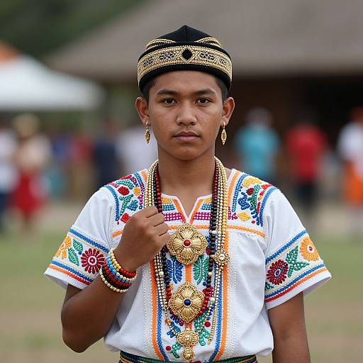 Filipino Boy in Traditional Costume