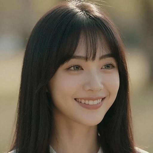 Radiant Portrait of a Smiling Woman