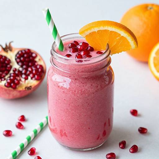 Vibrant Pomegranate Citrus Smoothie