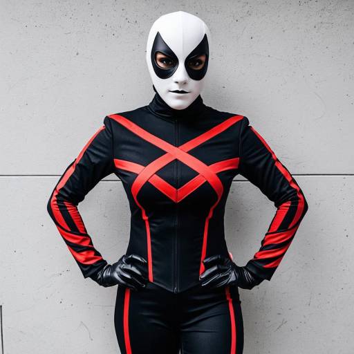 Gangle Cosplay: Sleek Black and Red Costume