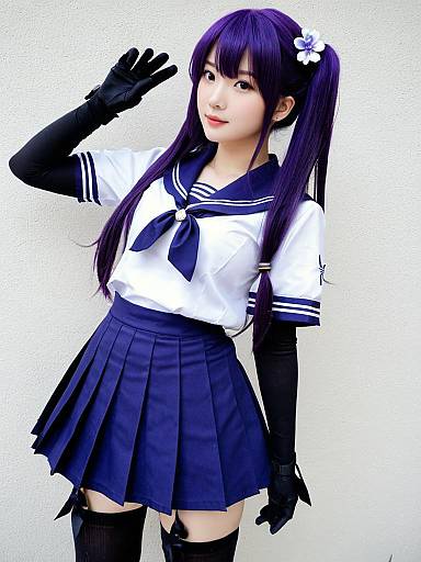 Cosplay photo of akebono kai ni (kancolle). Costume clothes