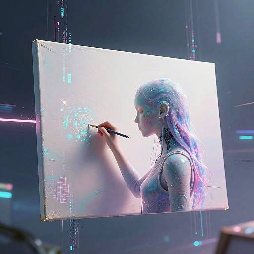 AI Entity Painting in Virtual Space