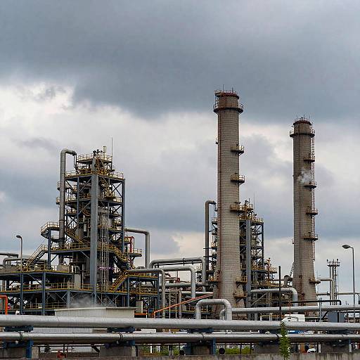 Industrial Anlagen Complex with Power Plants