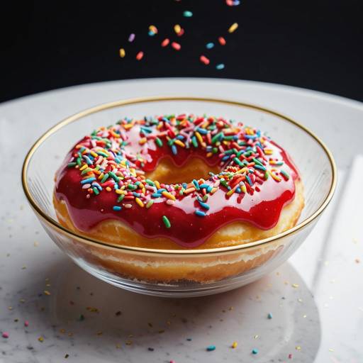 Airborne Glazed Strawberry Donut Delight