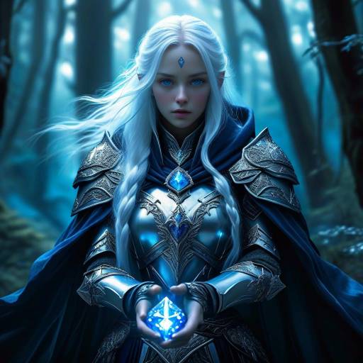Fierce Warrior in Enchanted Forest