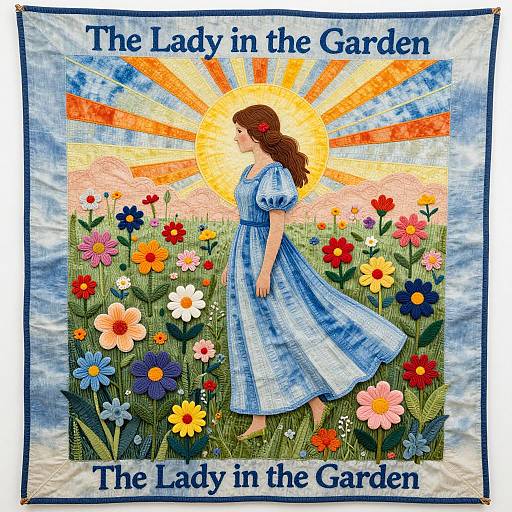 The Lady in the Garden Quilt
