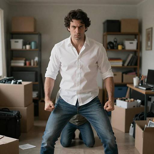 Intense Standoff in a Cluttered Room