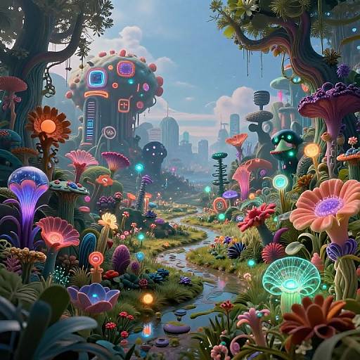 Surreal AI Dreamscape Fusion