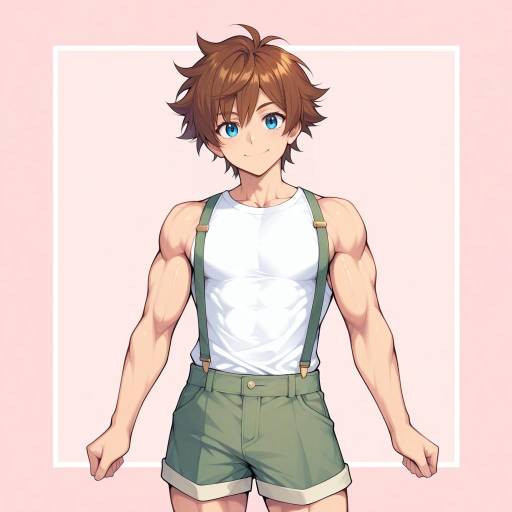 Summer Cowboy Shot of a Muscular Teen Summer Cowboy Shot of a Muscular Teen