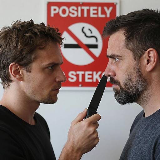 Intense Standoff: Knife and Tension