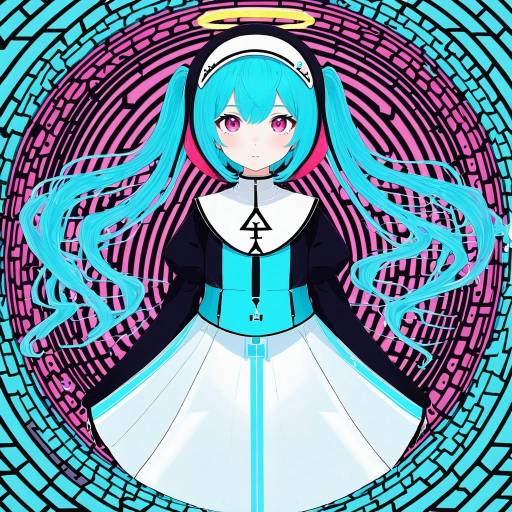 Illustration of Aimaina, vocaloid in the style of You (noanoamoemoe)